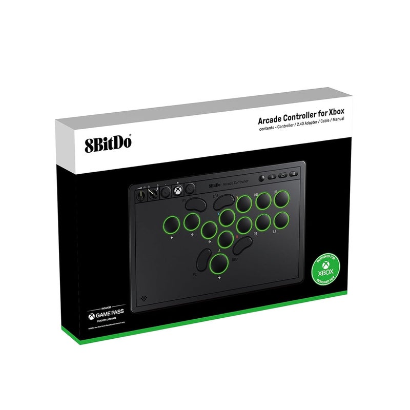8Bitdo All-Button Arcade Controller for Xbox Series X|S, Xbox One & PC, 2.4G Wireless, Low-profile Mechanical Switches, Programmable Buttons, Hot-swappable PCB, RGB Lighting - Officially Licensed - Image 5